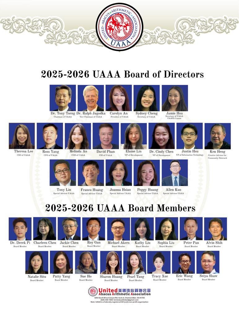 UAAA Board of Directors 2025-2026